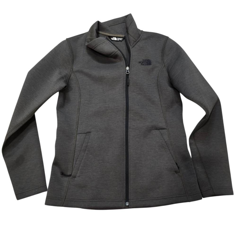 The North Face Skyline Full Zip Jacket Women's Medium Forest Green Long Sleeve